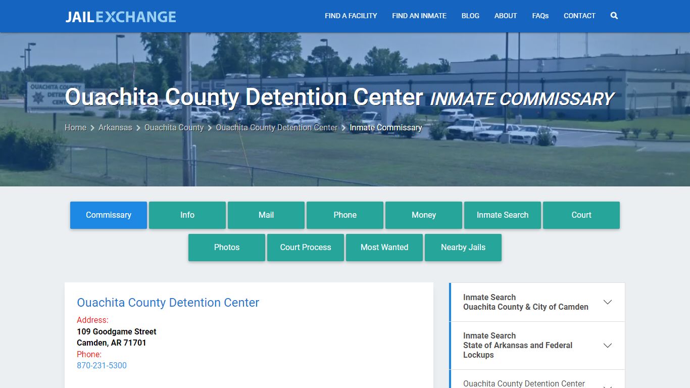 Ouachita County Detention Center Inmate Commissary - Jail Exchange